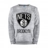 Мужской свитшот хлопок «Nets Brooklyn» melange