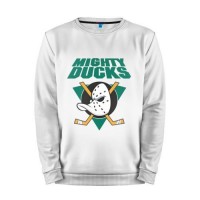 Мужской свитшот хлопок «Anaheim Mighty Ducks» white