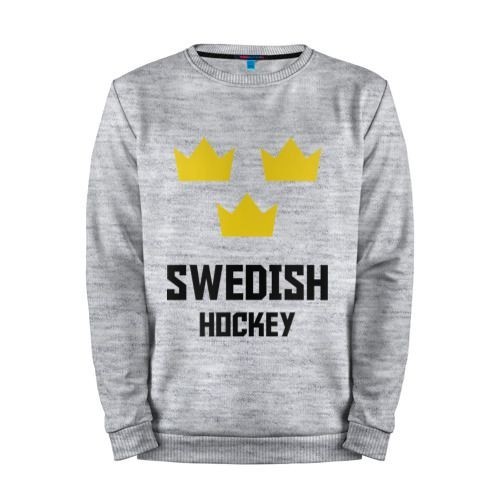 Мужской свитшот хлопок «Swedish Hockey» melange