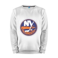 Мужской свитшот хлопок «New York Islanders» white