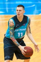 Баскетбольная майка Астана детская синяя 2017/2018 XL