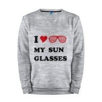 Мужской свитшот хлопок «Солнцезащитные очки» melange