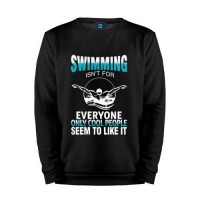 Мужской свитшот хлопок «Swimming» black