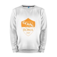 Мужской свитшот хлопок «A S Roma - Autumn Top» white