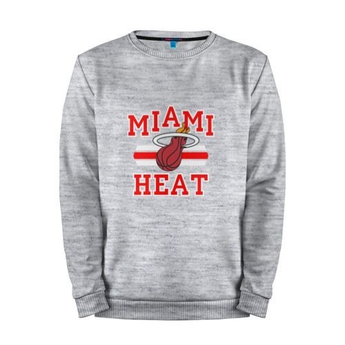 Мужской свитшот хлопок «Miami Heat» melange