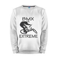 Мужской свитшот хлопок «Bmx extreme» white
