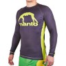 Рашгард Manto Logo long black - yellow