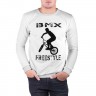Мужской свитшот хлопок «BMX FreeStyle» white
