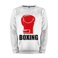 Мужской свитшот хлопок «Boxing» white