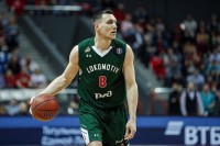 Баскетбольная майка Локомотив-Кубань Краснодар детская зеленая 2017/2018 XL