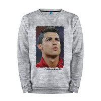 Мужской свитшот хлопок «Cristiano Ronaldo» melange
