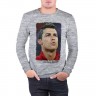 Мужской свитшот хлопок «Cristiano Ronaldo» melange