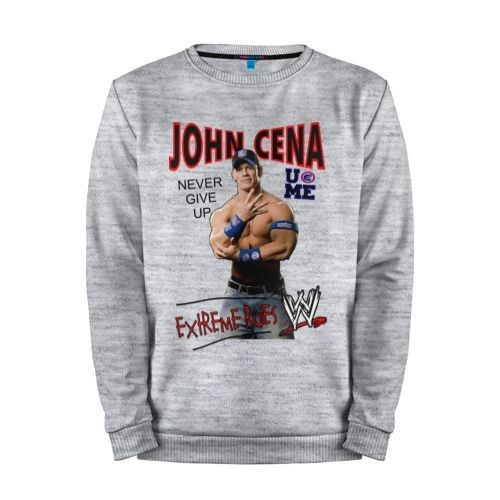 Мужской свитшот хлопок «John Cena Extreme Rules» melange