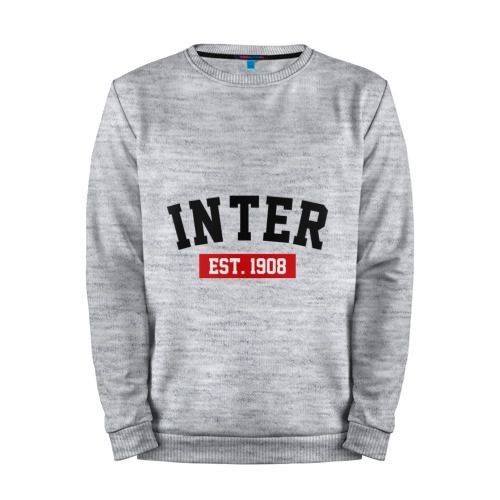 Мужской свитшот хлопок «FC Inter Est. 1908» melange