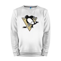 Мужской свитшот хлопок «Pittsburgh Penguins» white