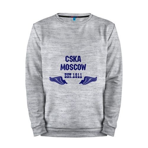Мужской свитшот хлопок «CSKA Moscow» melange