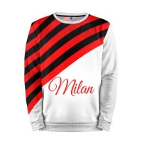 Мужской свитшот 3D «AC Milan» white