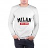 Мужской свитшот хлопок «FC Milan Est. 1899» white