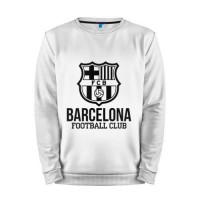 Мужской свитшот хлопок «Barcelona FC» white