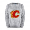 Мужской свитшот хлопок «Calgary Flames» melange