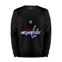 Мужской свитшот хлопок «Washington Capitals Ovechkin 8» black