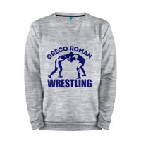 Мужской свитшот хлопок «Greco-roman wrestling» melange