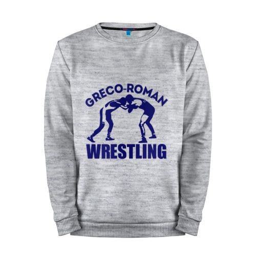 Мужской свитшот хлопок «Greco-roman wrestling» melange