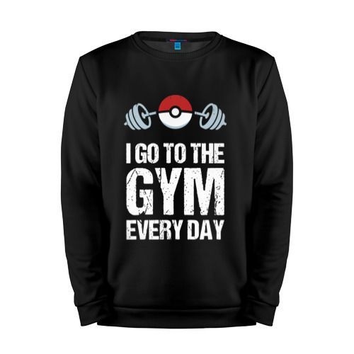 Мужской свитшот хлопок «Gym Everyday» black