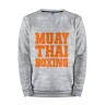 Мужской свитшот хлопок «Muay Thai Boxing» melange