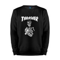 Мужской свитшот хлопок «Thrasher» black
