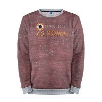 Мужской свитшот 3D «A S Roma - Vintage No.3» grey