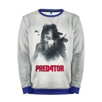 Мужской свитшот 3D «Predator cinema» blue