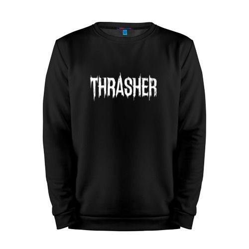 Мужской свитшот хлопок «Thrasher» black