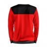 Мужской свитшот 3D «AC Milan - Red & Black» black