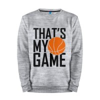 Мужской свитшот хлопок «Basketball that\'s my game» melange