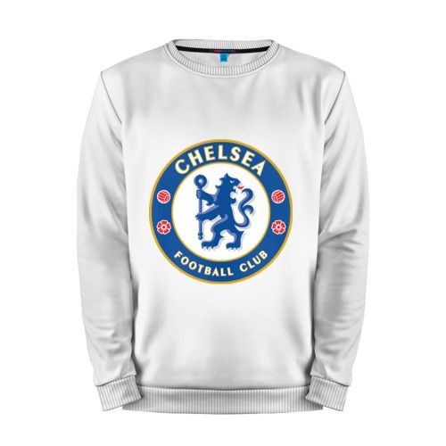 Мужской свитшот хлопок «Chelsea logo» white