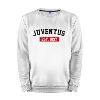 Мужской свитшот хлопок «FC Juventus Est. 1897» white
