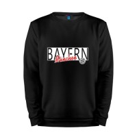 Мужской свитшот хлопок «Bayern Munchen - Munchen style 2» black