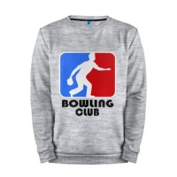 Мужской свитшот хлопок «Bowling club» melange