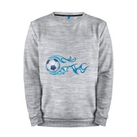 Мужской свитшот хлопок «Football Blue» melange