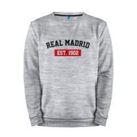 Мужской свитшот хлопок «FC Real Madrid Est. 1902» melange