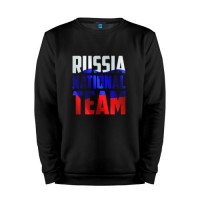 Мужской свитшот хлопок «Russia national team» black