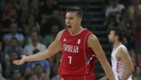 Баскетбольная майка Сербия мужская красная 2017/2018 2XL
