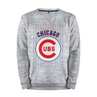 Мужской свитшот хлопок «Chicago Cubs лого» melange