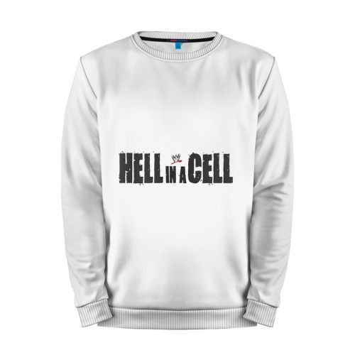 Мужской свитшот хлопок «Hell in a Cell» white