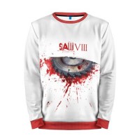 Мужской свитшот 3D «SAW VIII» red