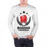 Мужской свитшот хлопок «Boxing champions» white