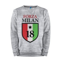 Мужской свитшот хлопок «Forza Milan» melange