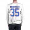 Мужской свитшот хлопок «Edmonton Oilers-Khabibulin 35» white