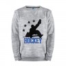 Мужской свитшот хлопок «Hockey (Хоккей)» melange